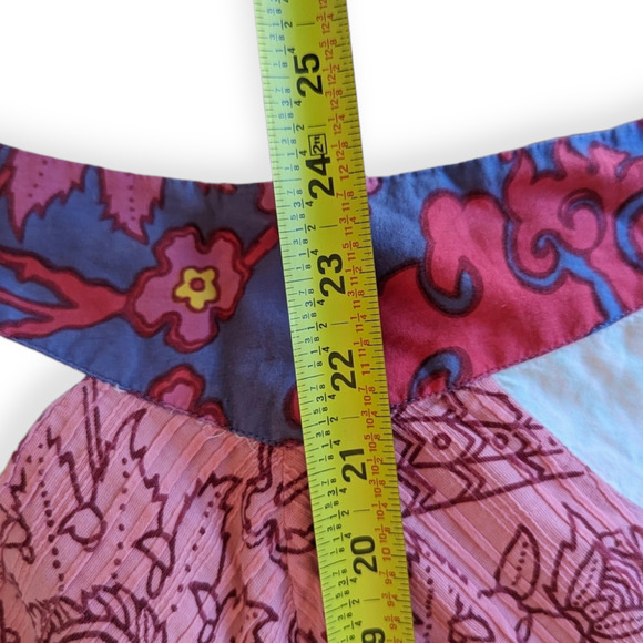 Aquarius Tiered Peasant Skirt ~ Embroidered Patchwork Boho Anthropologie - Picture 4 of 5